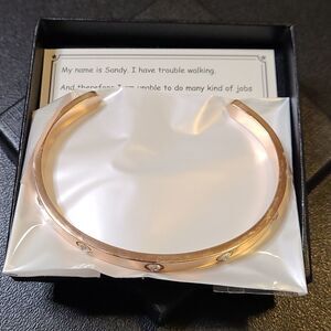 Tony & Sandy Rose Gold plated, CZ stone Bracelet NWT